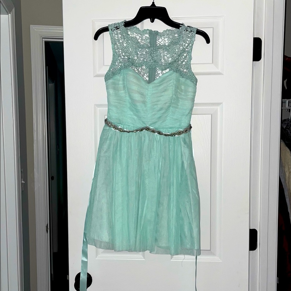 Teal Blue Dress